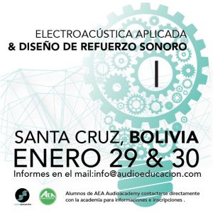 Seminario: ELECTROACÚSTICA APLICADA Y DISEÑO DE REFUERZO SONORO